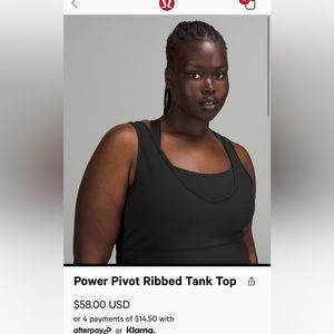 LULULEMON POWER PIVOT TANK